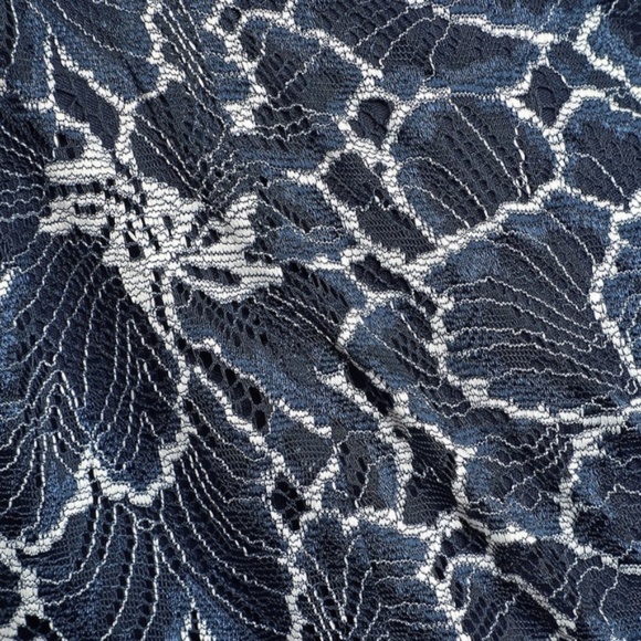 Lulus Fleur Allured Navy Blue Lace Midi Dress - Picture 7 of 7